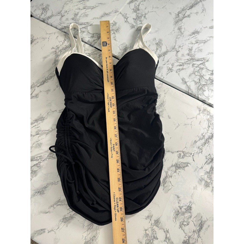 Miraclesuit Black and White One Piece Swimsuit - Picture 6 of 11